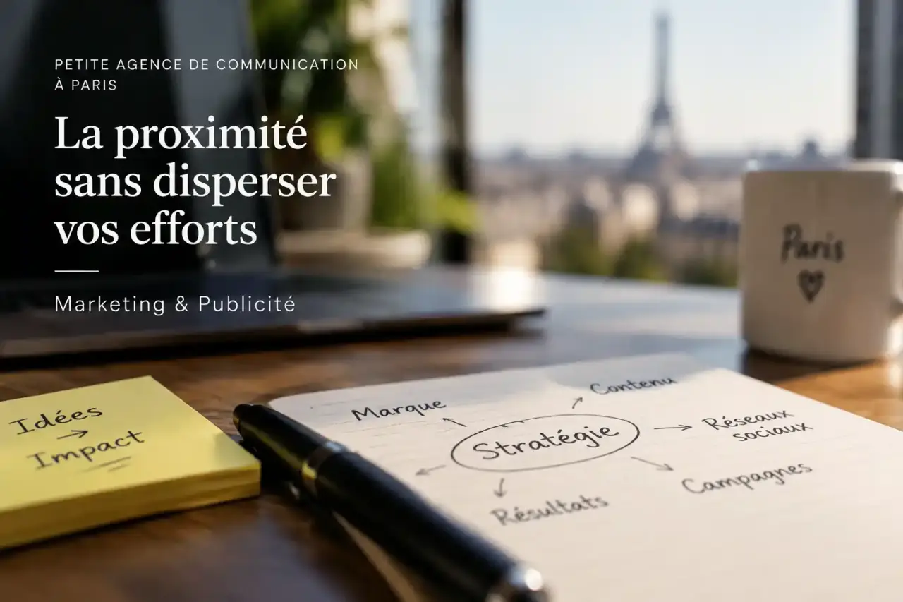 Petite agence de communication à Paris : la proximité sans disperser vos efforts