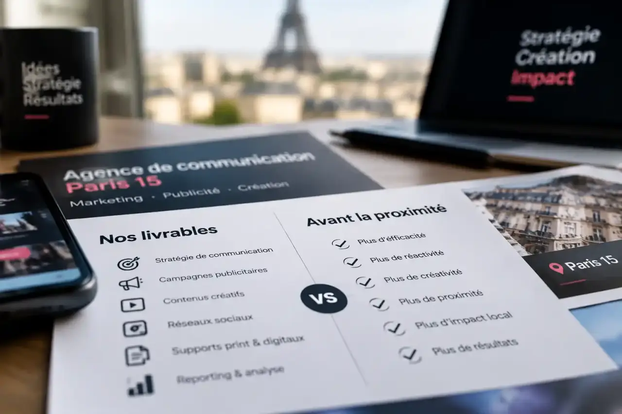 Agence de communication Paris 15 : comparez les livrables avant la proximité