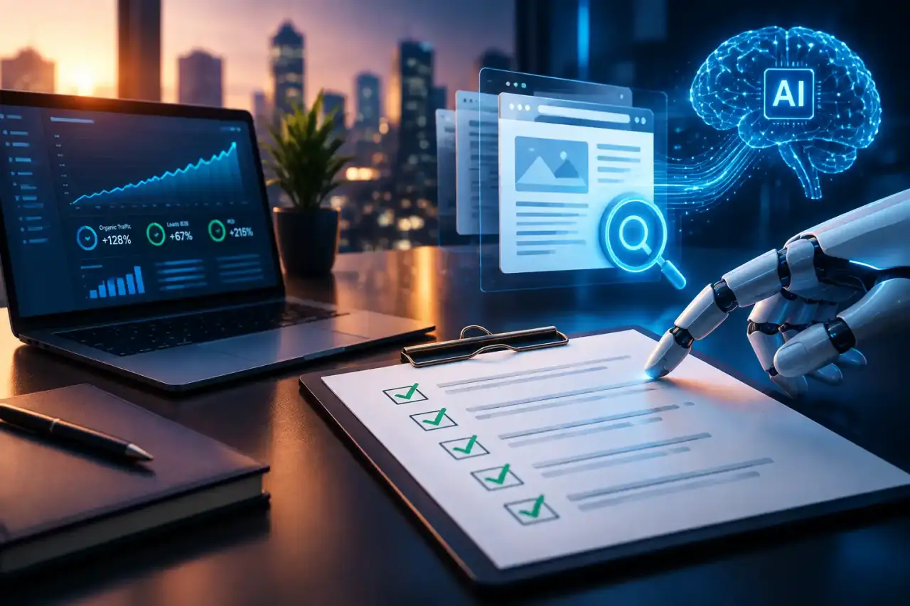 Tableau de bord SEO B2B et indicateurs d’indexation IA